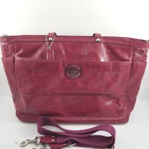 COACH Magenta Xtra Large Purse/Baby/Travel Bag P36